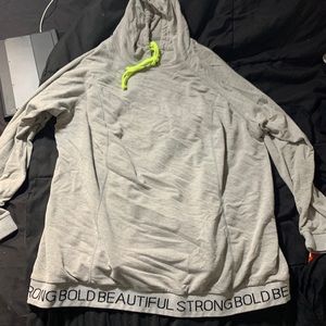 Plus sized workout hoodie